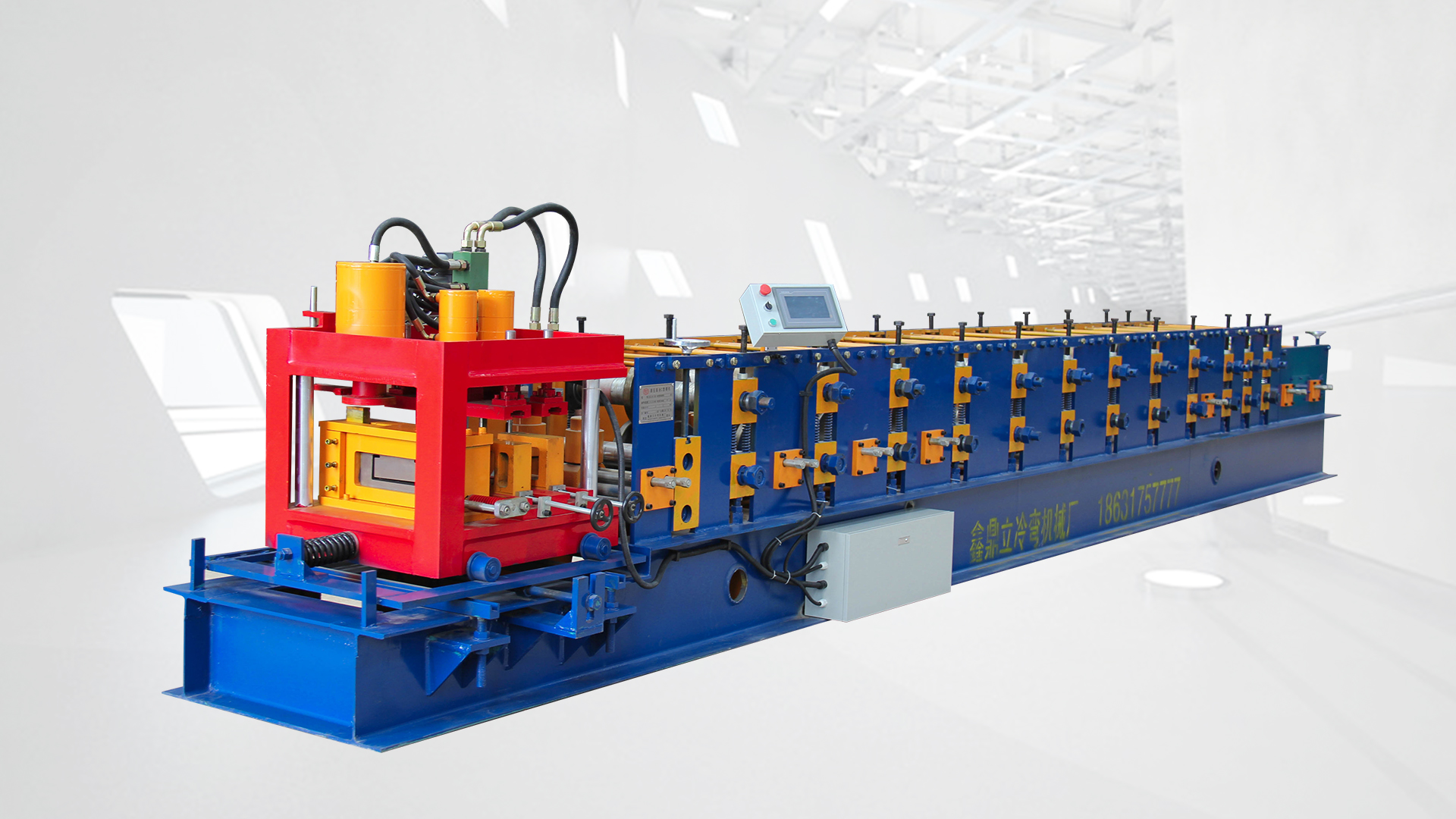 全自動c型鋼檁條機壓瓦機彩鋼瓦設備_液壓機械欄目