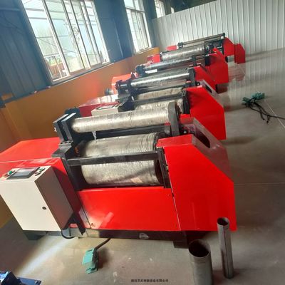 鐵板兩軸滾圓機源頭工廠一次成型無直邊過濾器卷圓加工多少錢一臺